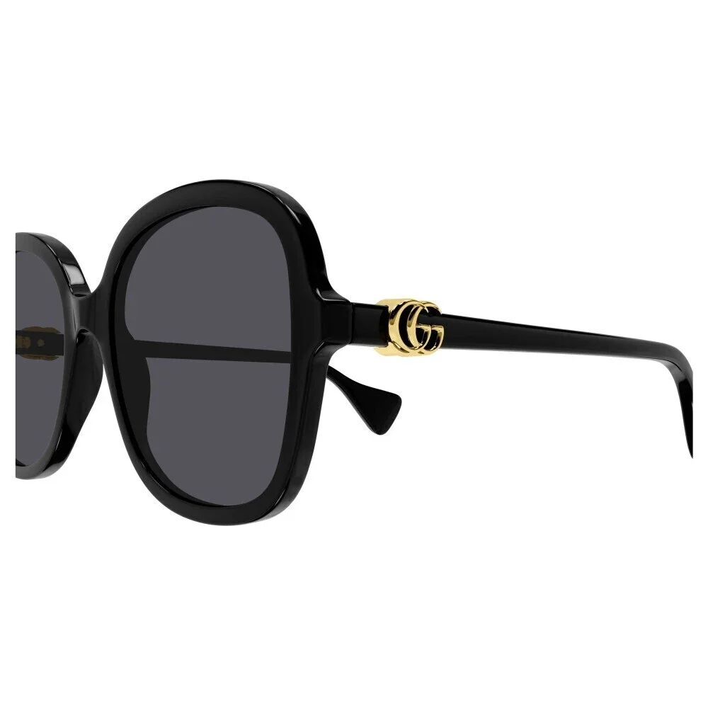 Gucci GG1178S Sunglasses Black Acetate/Metal Butterfly